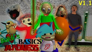 Baldis Basics Madness V11 Update Full Week FNF ModHARD [upl. by Atnuahc]