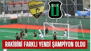 RAKİBİNİ FARKLI YENDİ ŞAMPİYON OLDU   BEZİRGANBAHÇE SPOR  BAKIRKÖYSPOR U18 MAÇI [upl. by Hekker]