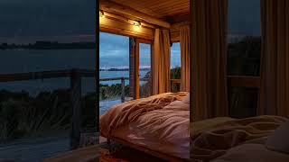 Soothing Sounds of Rain Pattering on the Roof with a beautiful Coastal View for Sleep amp Relaxation [upl. by Elvis]