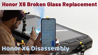 Honor X6 Disassembly  How To Change Touch Glass [upl. by Nibaj]