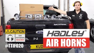 Hadley Air Horns Sound Test All Sizes  Thank Truck Its Friday 020 [upl. by Omlesna214]