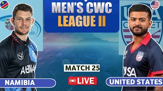 Namibia vs USA live 25th Match  NAM vs USA live  Live Cricket match today  Cricket live [upl. by Hy]