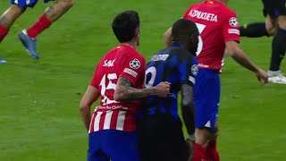 🤣Inter Milan striker MARCUS THURAM grabbing Atletico Madrid defender STEFAN SAVIĆs Balls goes viral [upl. by Melquist]