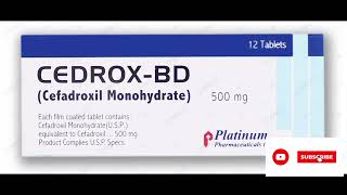 Cedrox BD 500mg uses in Urdu  Cefadroxil 500 mg  Cedrox BD tablet benefits [upl. by Naitsirk309]