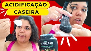 RECEITA DE ACIDIFICAÃ‡ÃƒO CAPILAR CASEIRA COM VINAGRE DE MAÃ‡Ãƒ [upl. by Ailin276]