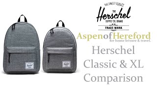 Herschel Classic and XL Laptop Backpack comparison [upl. by Sawyere346]