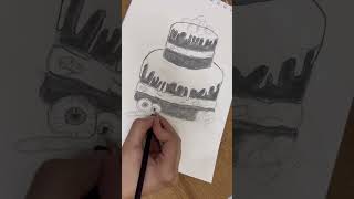 A scary cake in 15 sec [upl. by Senilec9]