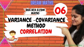 Covariance and variance MethodCorrelationBusiness Statistics [upl. by Nnairrehs]