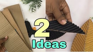 2 super easy amp beautiful cardboard craft ideas cardboard craft ideas [upl. by Grory746]