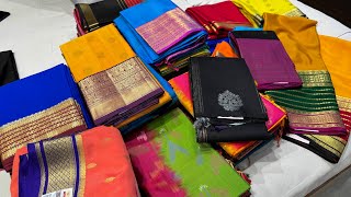 Bangalore Festival Offer Saree Pick Any 3995Pure Mysore Silk Saree Collection Single Courier Avl [upl. by Yelnik275]