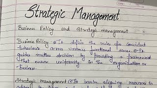 Strategic Management objective significance levels process characteristics strategic decision [upl. by Uel]