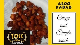 How to prepare Aloo Kabab Recipe  ಆಲೂ ಕಬಾಬ್ in KANNADA  EASYTASTYCRISPYSIMPLE snacks [upl. by Ellehcam656]