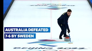 Sweden v Australia curling highlights  Beijing2022 [upl. by Nwonknu]