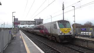 Enterprise and Irish Rail 29000 Class crossover  Clontarf Road 291118 [upl. by Eilsek940]