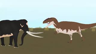 Giganotosaurus vs Palaeoloxodon [upl. by Terris237]