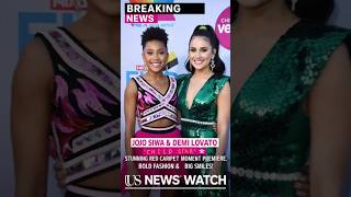 Jo Jo siwa and demi lavato l news usnews celebritynews shorts short shortvideo shortsvideo [upl. by Zack]