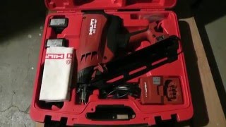 HILTI GX 90WF Framing Nail Gun Review [upl. by Baoj]