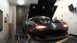 OTC Miata  C3094 Rotrex Dyno Pull [upl. by Enimisaj]