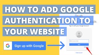 How to add Google Login OAuth Credentials to your website [upl. by Ahtenak]