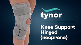 Tynor Knee Support Hinged neoprene  Perfect rehab and injury support [upl. by Hairahcaz448]