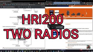 YAESU HRI200 DUAL RADIO CONNECTORS 1 and 2 [upl. by Anuahsal44]