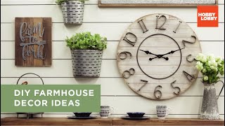 DIY Farmhouse Decor Ideas  Hobby Lobby® [upl. by Galan]