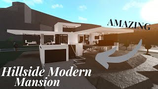 Bloxburg  Mega Modern Luxury Mansion  Tour and Speedbuild [upl. by Homerus]