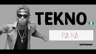 Tekno  Pana Afrobeat Lyrics provided by Cariboake The Official Karaoke Event [upl. by Saimon158]