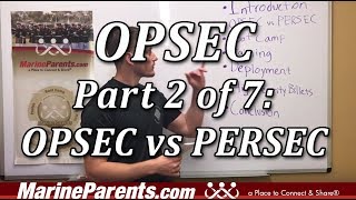 OPSEC Video 2 OPSEC vs PERSEC [upl. by Gibby144]