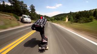 Longboarder soars down Colorado hill at 70mph [upl. by Issirk7]