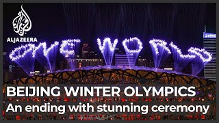 Beijing Winter Olympics officially closes with stunning ceremony [upl. by Rexer176]