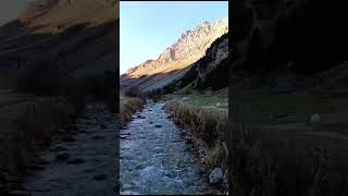 The River of PRALOGNAN in the foot of the mountain VANOISE franceadventure adventureandrelaxation [upl. by Eerac]