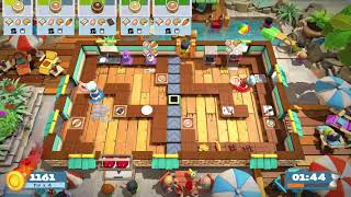 Overcooked 2  SurfnTurf 24  2 players  Score 2053 [upl. by Yrak]