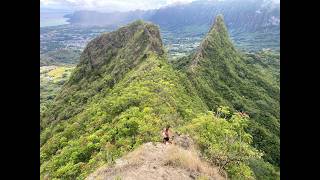 Terrifying Hawaii Hike Day 19100 Training to Surf Mavericks [upl. by Wynn265]