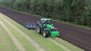 4K John Deere 6215R And Lemken  Ploughing [upl. by Graves364]