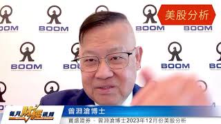 曾淵滄博士 MONEX BOOM 每月財經視頻 Monthly Finance Channel 20231227 [upl. by Rehpotsrihc654]