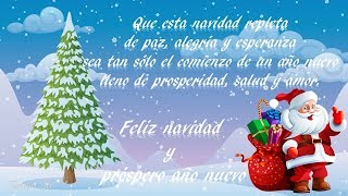 Postal  tarjeta virtual animada de feliz navidad y próspero año nuevo [upl. by Eerok85]