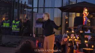 Lys Saturday in Sundsvall sweden christmas celebration trending youtube video fireshow [upl. by Leivad]