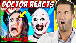 ER Doctor REACTS to CRAZIEST Terrifier 2 Injuries [upl. by Nawuq]