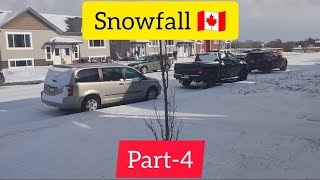 Part 4 Snowfall 🇨🇦 Canada Camrose Alberta 24 Oct 2023 Sesons First Snowfall Canada 🇨🇦 canada [upl. by Aihc]