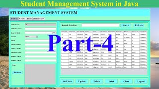 Student Management System in Java  NetBeans  MySQL Database Part4 [upl. by Red99]