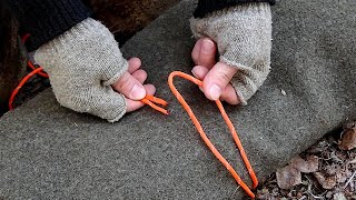 Simple Cinch Knot for Bushcraft and Camping [upl. by Calise6]