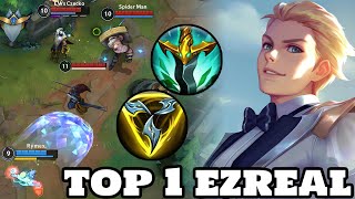 Wild Rift Ezreal  Top 1 Ezreal Gameplay Rank Grandmaster [upl. by Ocana]