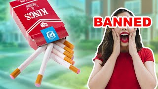 Candy Cigarettes Review  Banned Candy [upl. by Carline]