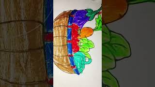 painting vegetables drawing artwork cute love [upl. by Ribaj]