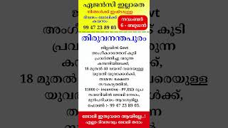 kerala jobs 2024 todays job malayalam jobs November 6 [upl. by Etteloiv199]