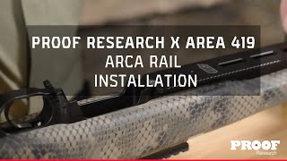 How to install the PROOF Research x AREA 419 ARCA Rail [upl. by Raimund158]