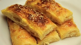 Baklava Phyllo Borek Recipe  Turkish Homemade Cheese Pie [upl. by Letrice]