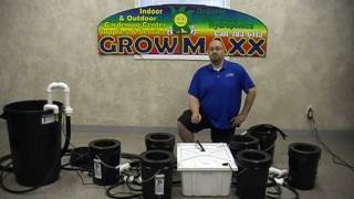 Aeroponic Plant Growing System The Maxx Power amp Grow Maxx Pro Bucket Machine [upl. by Opportuna]