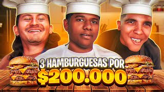 3 Hamburguesas por 200000 ¿vale la pena 🍔🤔  DÍMELO NEGRITOW [upl. by Goldenberg]